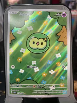 Pokemon TCG Solosis 118/086 English Illustration Rare Black Bolt NM Holo - Image 1