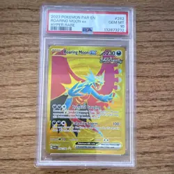 Pokemon Roaring Moon ex SV04 Paradox Rift 262/182 Hyper Rare Holo PSA 10 - Image 1