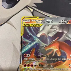 Reshiram & Charizard GX Ultra Rare SM - Unbroken Bonds 20/214 Pokemon 2019 MP - Image 4