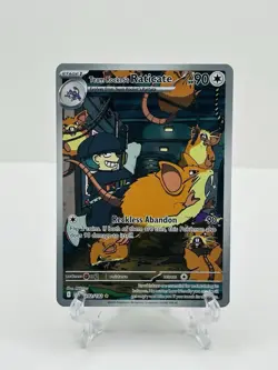 🔥Pokemon TCG-Team Rocket's Raticate-202/182-Sv10: Destined Rivals-Holo-M/NM!🔥 - Image 1
