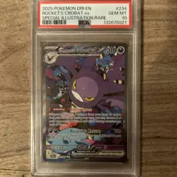 Pokemon TCG Team Rocket's Crobat EX 234/182 Destined Rivals PSA 10 - Image 1