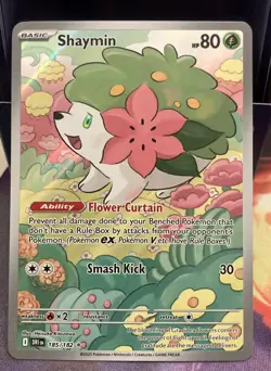 2025 Pokemon SV Destined Rivals DRI EN Shaymin IR #185/182 3 - Image 1