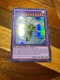 Masked HERO Divine Wind SDHS-EN043 Unlimited Edition Super Rare NM + BONUS - Image 1