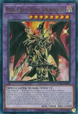 Yugioh! Red-Eyes Dark Dragoon - RA02-EN021 - Ultra Rare - 1st Edition Near Mint, - Image 1