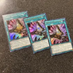 **TRIPLE TACTICS TALENT x2 ULT RARE & x1 SUPER RARE 1ST ED RA01-EN063 YUGIOH - Image 1