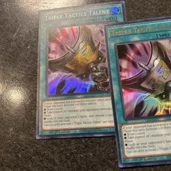 **TRIPLE TACTICS TALENT x2 ULT RARE & x1 SUPER RARE 1ST ED RA01-EN063 YUGIOH - Image 4