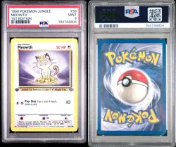 Meowth - 1st Edition - 56/64 Jungle - WOTC Unlimited - Pokemon TCG - PSA 9 MINT - Image 3