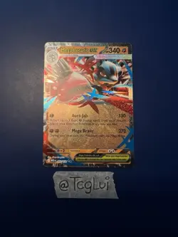 Mega Lucario ex 077/132 ME01: Mega Evolution - Pokemon Card - NM - Image 1