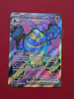 Cofagrigus EX Full Art 224/182 Pokemon Card Paradox Rift NM SV04 PAR - Image 1