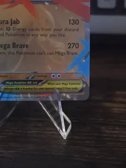 Mega Lucario ex 077/132 Me01: Mega Evolution Holo Pokemon Trading Card - Image 4