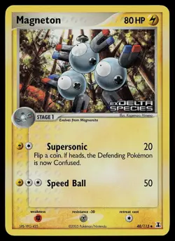 Pokemon Card - Magneton Delta Species 48/113 Uncommon Reverse Holo Stamped - Image 1