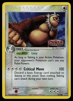 Pokemon Card - Slaking Power Keepers 13/108 Reverse Holo Rare Stamped - Image 1