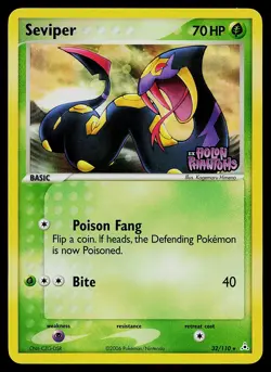 Pokemon Card - Seviper Holon Phantoms 32/110 Rare Reverse Holo Stamped - Image 1