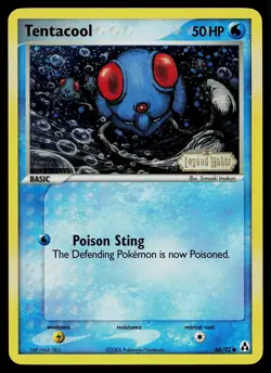 Pokemon Card - Tentacool Legend Maker 66/92 Common Reverse Holo Stamped - Image 1
