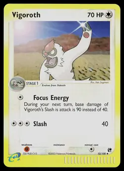 Pokemon Card - Vigoroth Sandstorm 52/100 Uncommon Reverse Holo - Image 1