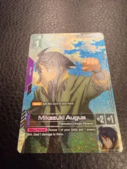 Mikazuki Augus (SP) - ST05-010 C+ Gundam Card Game - Near Mint/Mint - Image 4