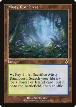 Misty Rainforest - Foil Etched Retro Frame MH2 LP MTG - Image 1