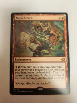 MTG - Meek Attack - Lorwyn Eclipsed NM Near Mint - Image 1