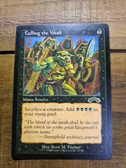 Culling the Weak - Exodus (EXO) #55 Non-Foil LP Magic the Gathering - Image 1