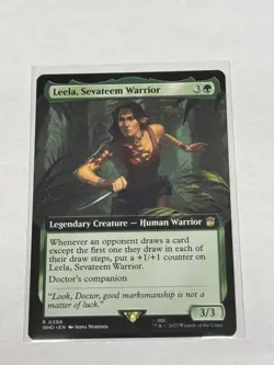 Leela, Sevateem Warrior Extended Art Doctor Who #398 MTG - Image 1