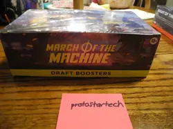 Magic The Gathering March of the Machine Draft Booster Box - 36 Packs SEALED NEW 195166207094 - Image 1