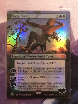 1x Tyvar Kell - Foil - Borderless - Kaldheim - Near Mint, English - MTG! - Image 1