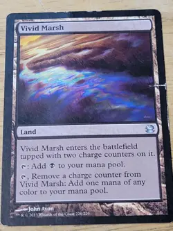 Vivid Marsh Commander 2013 Charge counter any land MTG Magic the Gathering - Image 1