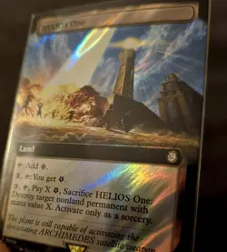 Magic The Gathering HELIOS One 0969 Surge Foil Rare Borderless - Image 3