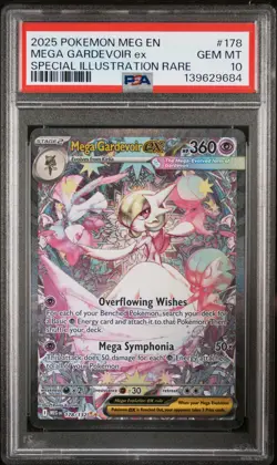2025 POKEMON MEG EN-MEGA EVOLUTION #178 MEGA GARDEVOIR EX PSA 10 - Image 1