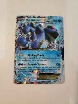Pokemon Seismitoad EX 20/111 2014 XY Furious Fists MP - Image 1
