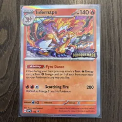 Pokemon TCG Infernape SVP116 Black Star Promo Twilight Masquerade Pre Release - Image 1