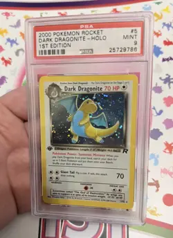 2000 POKEMON ROCKET 1ST ED #5 DARK DRAGONITE-HOLO PSA 9 - Image 4