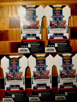Pokemon TCG Paradox Rift Sleeved Booster Packs Lot of 5 Sealed/New - Image 2
