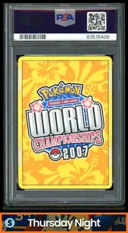2007 POKEMON BLACK STAR PROMO: WORLD CHAMPIONSHIP DECK JOLTEON GOLD STAR PSA 10 - Image 2