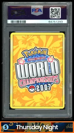 2007 POKEMON BLACK STAR PROMO: WORLD CHAMPIONSHIP DECK JOLTEON GOLD STAR PSA 10 - Image 2