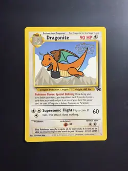 Dragonite 1999 WB Movie Black Star Promo 5 WOTC Nintendo Pokemon Card NM - Image 1