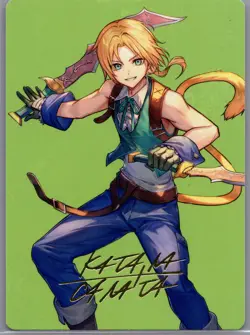 Zidane, Tantalus Thief Gold Stamp Art Series Card Final Fantasy MTG Magic 49/53 - Image 1