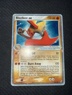 Pokemon TCG Blaziken EX Crystal Guardians Holo Card Light Play, 90/100 - Image 1
