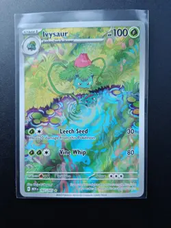 Ivysaur 167/165 Pokemon 151 Holo Rare Card Pack Fresh TCG - Image 1