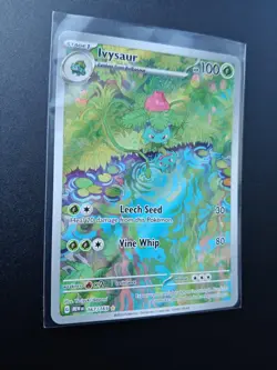 Ivysaur 167/165 Pokemon 151 Holo Rare Card Pack Fresh TCG - Image 3