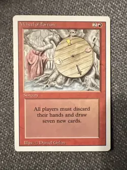 Magic the Gathering Revised Edition Wheel of Fortune Mint Condition - Image 1