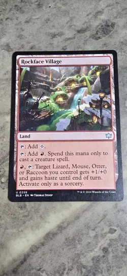 Rockface Village Bloomburrow Regular Land Uncommon MTG NM - Image 1
