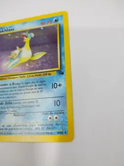 2000 Pokemon FRENCH 1st Edition Fossil Lokhlass-Lapras Holo 10/62 - Image 2