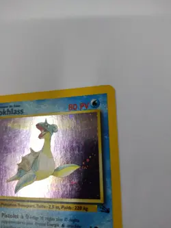 2000 Pokemon FRENCH 1st Edition Fossil Lokhlass-Lapras Holo 10/62 - Image 4
