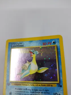 2000 Pokemon FRENCH 1st Edition Fossil Lokhlass-Lapras Holo 10/62 - Image 5