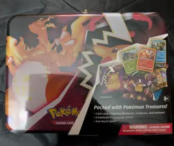 Pokemon TCG Fall 2020 Collectors Chest Tin Lunchbox 5 Booster Packs - NEW Sealed - Image 1