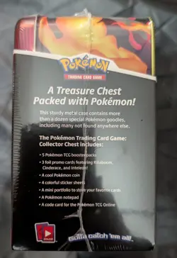 Pokemon TCG Fall 2020 Collectors Chest Tin Lunchbox 5 Booster Packs - NEW Sealed - Image 4