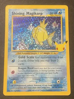 Pokemon Shining Magikarp 66/64 Holo Celebrations Classic Collection Rare - Image 1