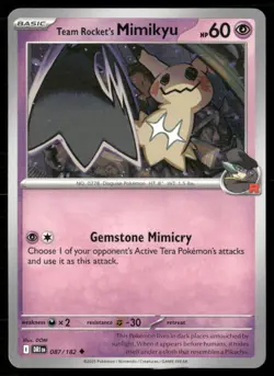 2025 SCARLET & VIOLET SERIES - DESTINED RIVALS TEAM ROCKET'S MIMIKYU UNCOMMON - Image 1