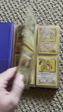 Vintage 1999 Pokemon Charmander Blue Binder Holder- filled, 1 first edition - Image 2